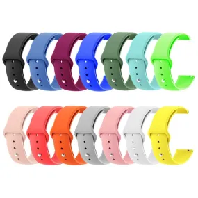 Silicone Button Style Watch Straps Compatible with Garmin Forerunner 165