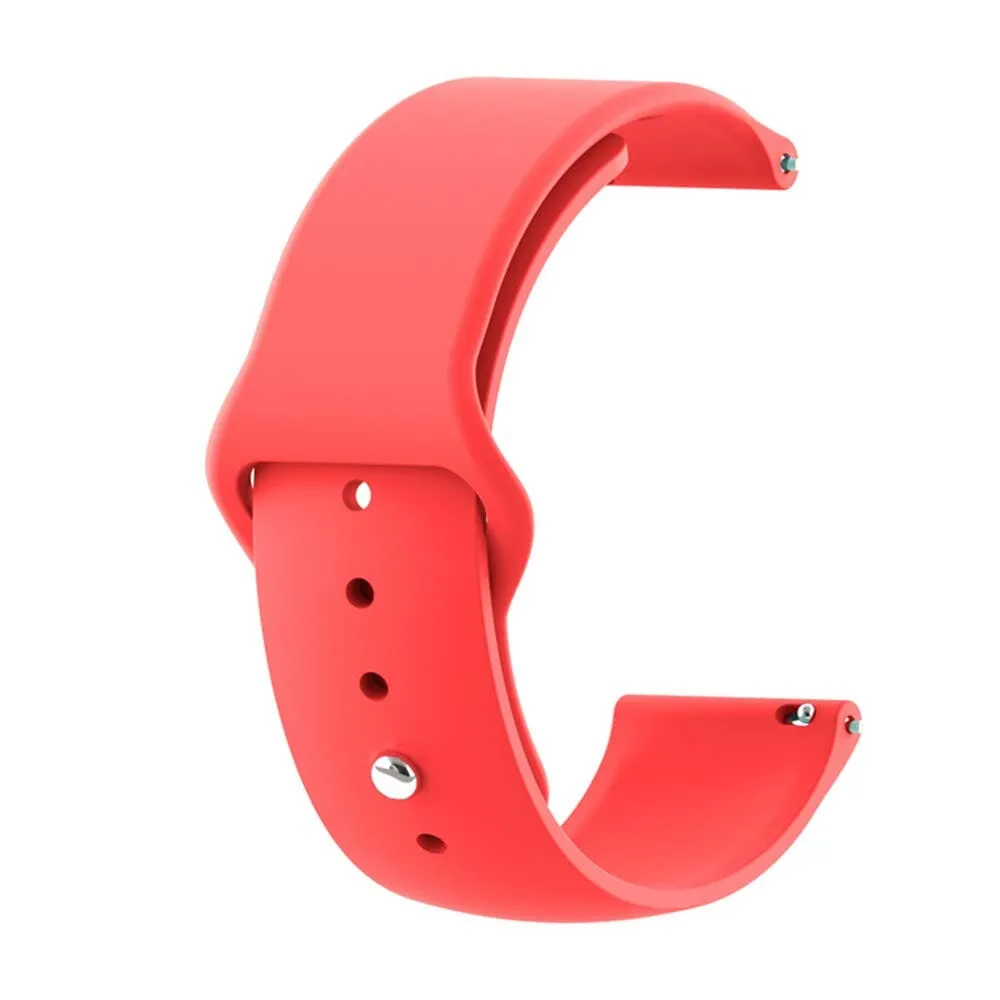 Silicone Button Style Watch Straps Compatible with Garmin Venu SQ