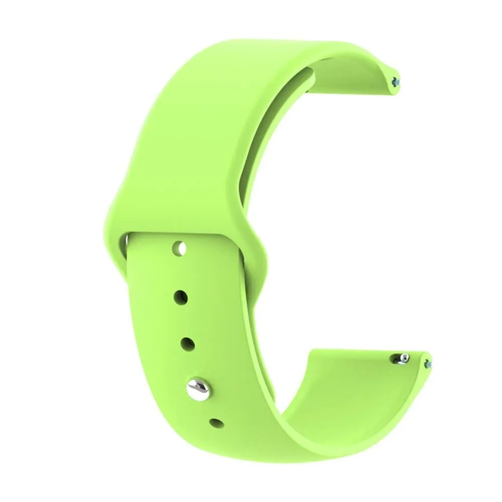 Silicone Button Style Watch Straps Compatible with Samsung Galaxy Watch 4 Classic (42mm & 46mm)