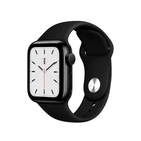 Silicone Sports Bands Compatible With Apple Watch Band for 38MM 40MM 41MM M/S-Black