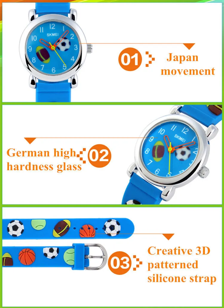 Skmei Children Watch Brand Fashion Casual watches Quartz Wristwatches Waterproof Jelly Kids Clock Boys girls Students Wristwatch