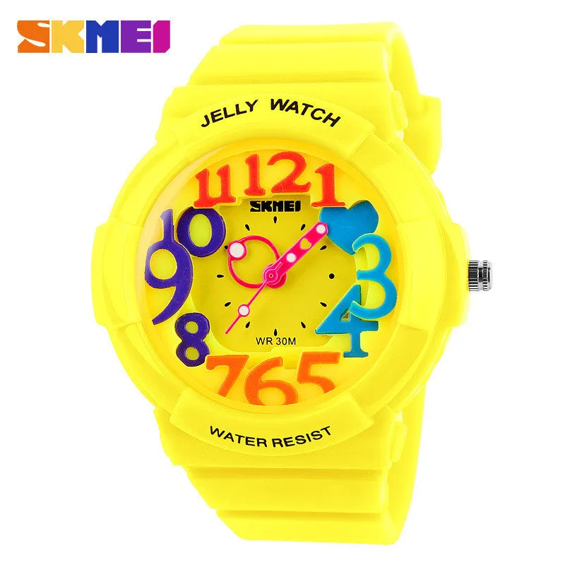 Skmei Unisex Fashion Quartz Watch Dive Swim 30m Waterproofed Sports Watch boys girl's Children's Watches Students Wristwatches