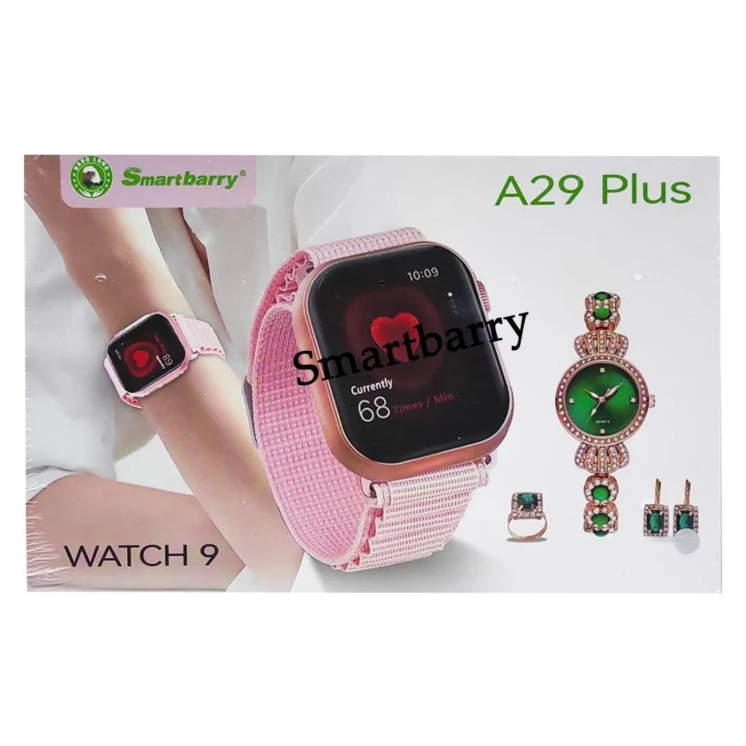 Smartbarry Ladies Smart Watch With Earring Set - A29 Plus