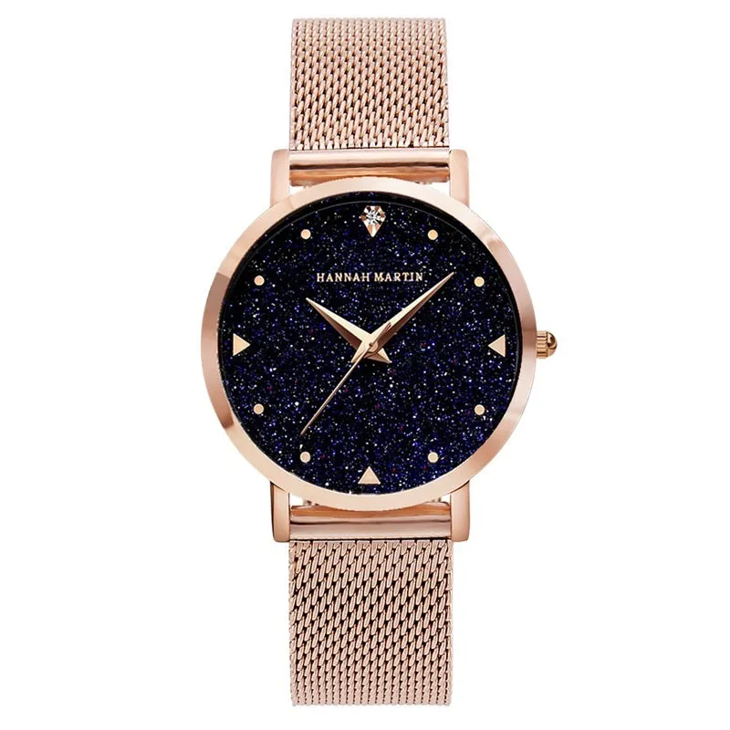 Starry Sky Dial Waterproof Women's Watch