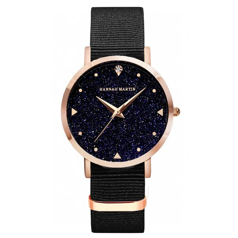 Starry Sky Dial Waterproof Women's Watch