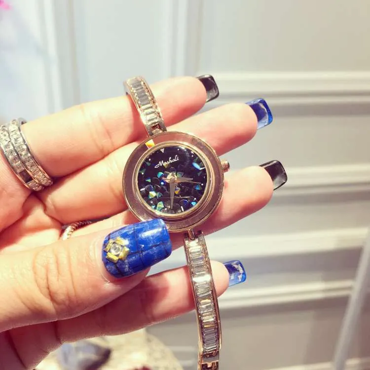 Starry Sky Thin Strap Bracelet Watch