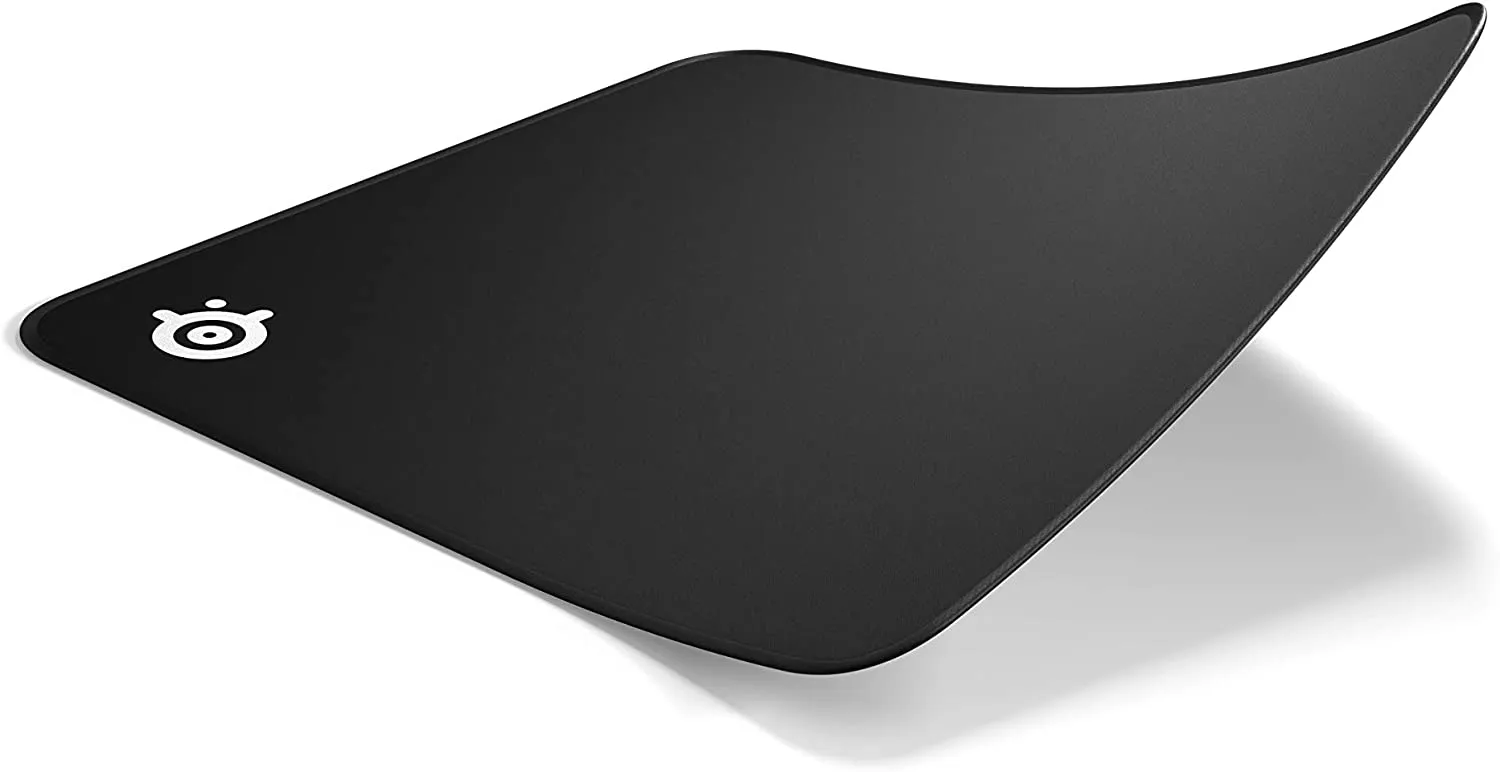 SteelSeries QcK Gaming Surface - Medium Stitched Edge Cloth - Extra Durable - Optimized For Gaming Sensors - Black