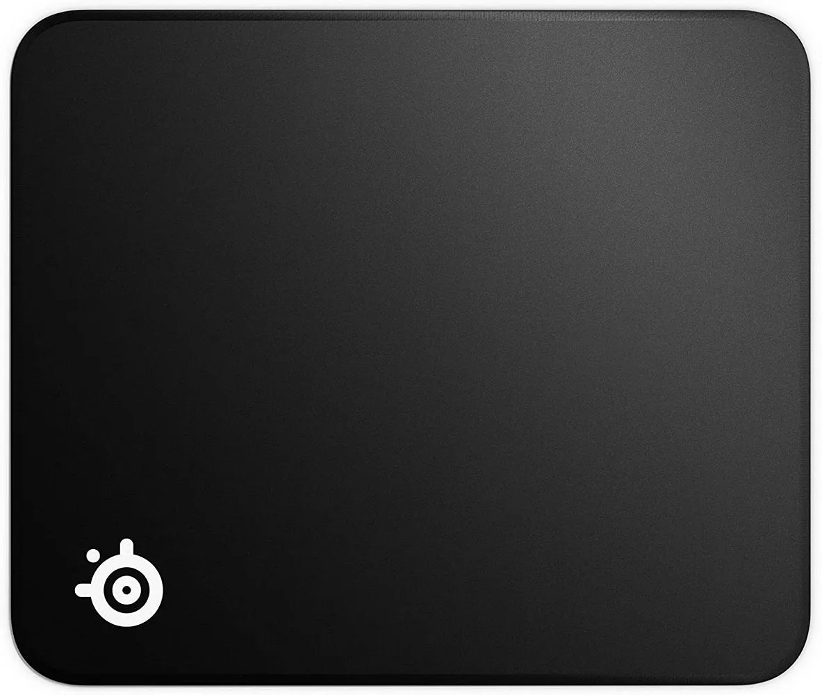 SteelSeries QcK Gaming Surface - Medium Stitched Edge Cloth - Extra Durable - Optimized For Gaming Sensors - Black