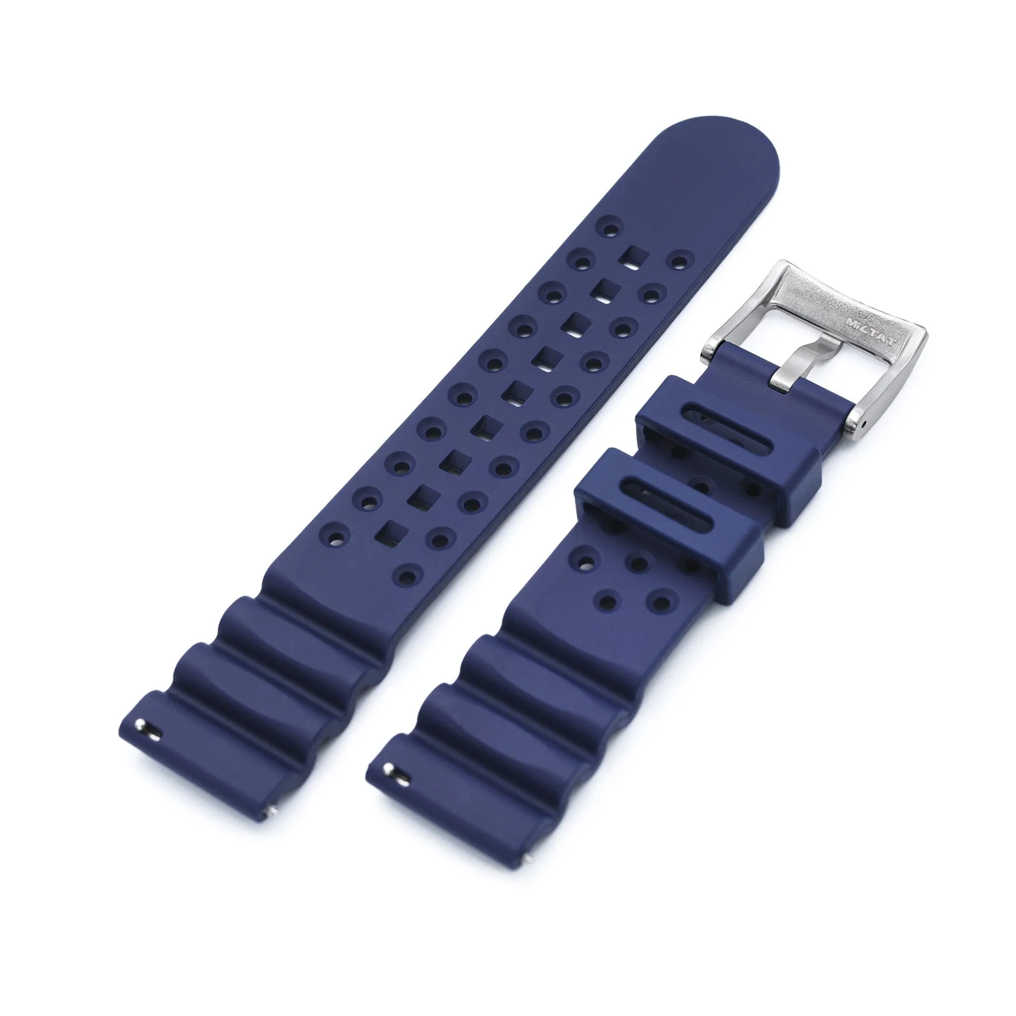 Straight End Blue Diver FKM Rubber Quick Release