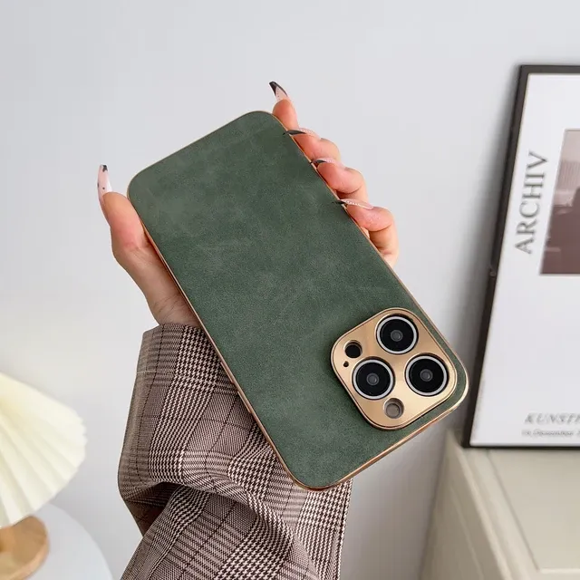 Suede Leather iPhone Case