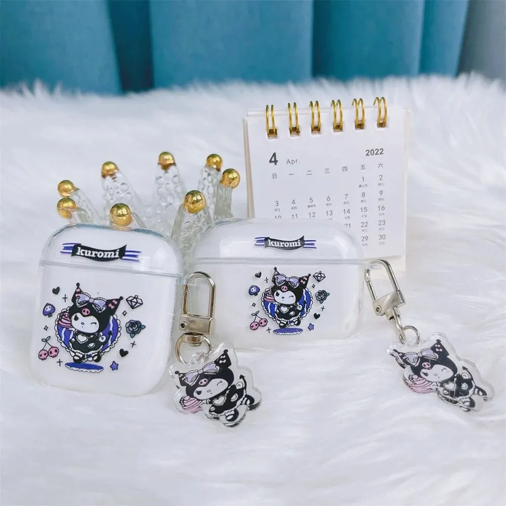 Transparent Kuromi AirPods Case Earphone Protective Case