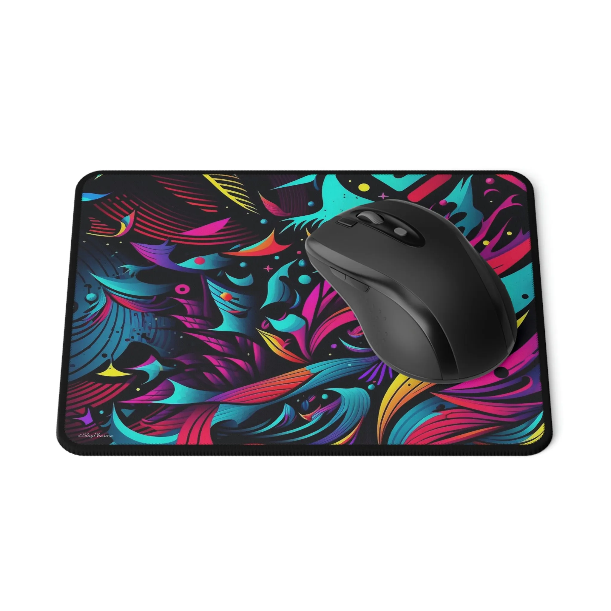 Trippy Waves Pattern Mouse Pad