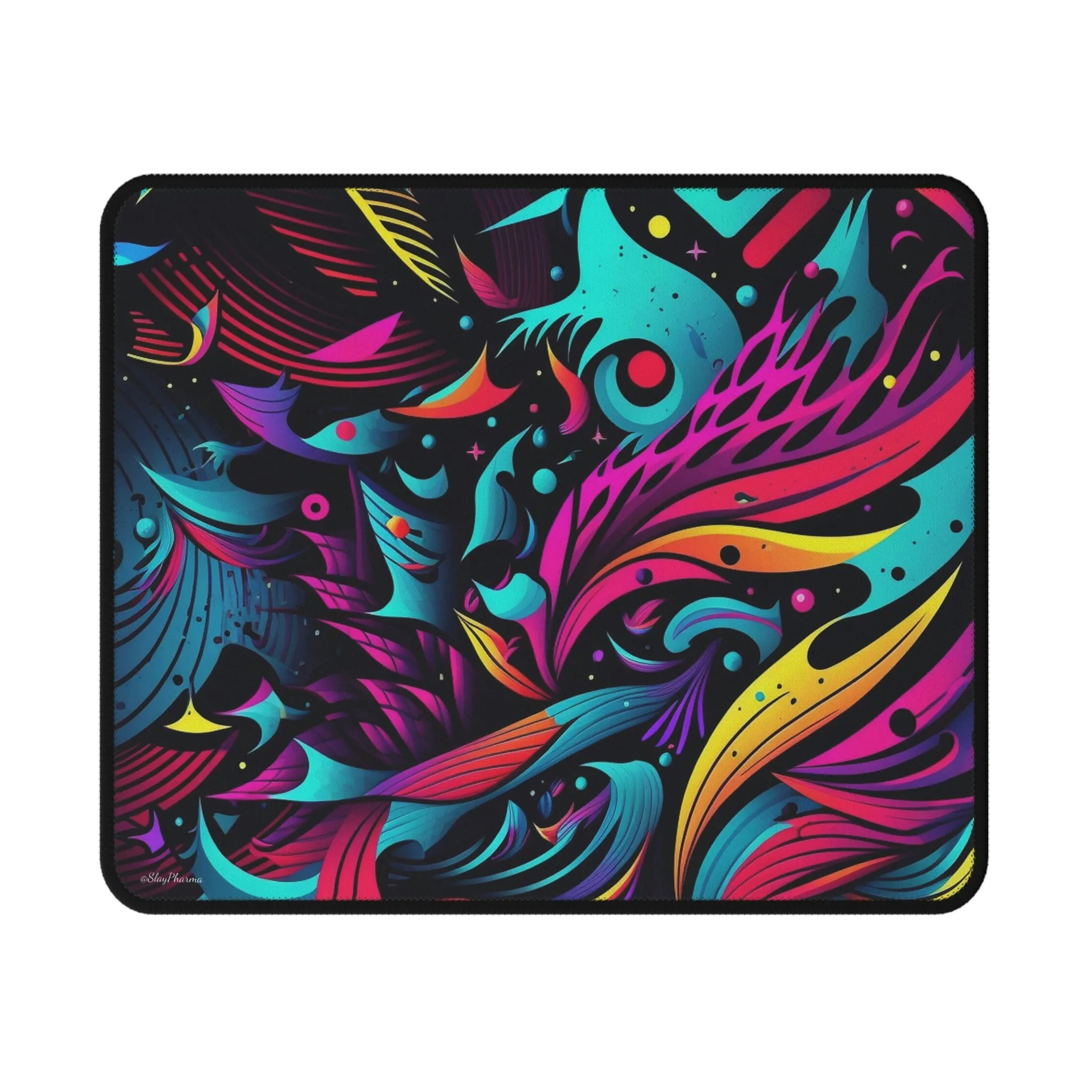 Trippy Waves Pattern Mouse Pad