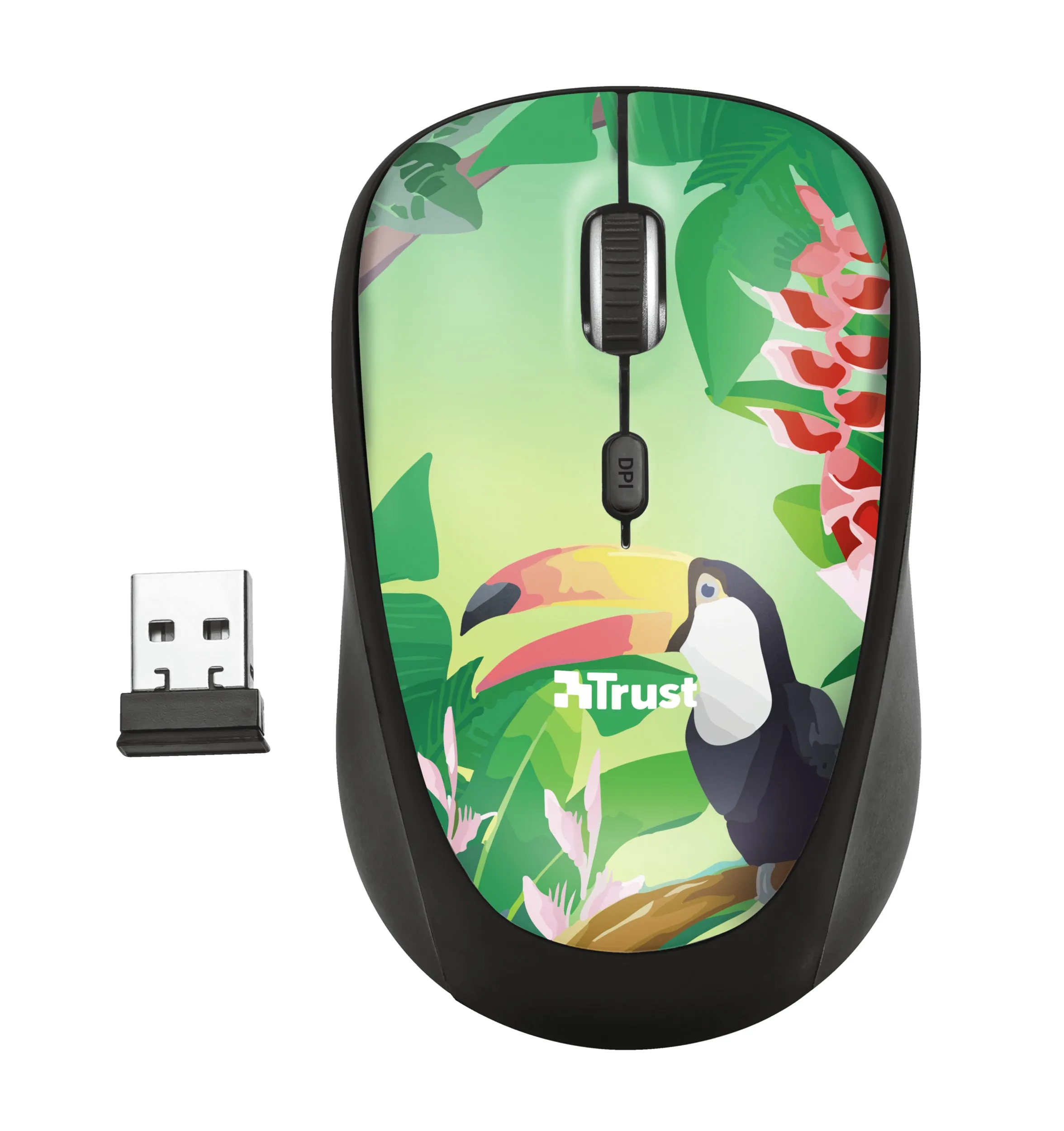 Trust Yvi Mouse Ambidextrous Rf Wireless Optical 1600 Dpi