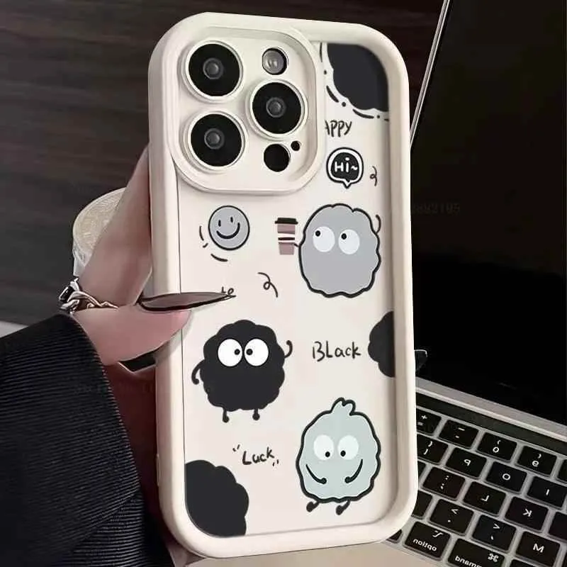 TSP107 Cute Phone Cases For iPhone 11, 12, 13, 14, 15, Pro Max, XS, XR, X, 8, 7 Plus, and SE2 - Cartoon Worm Back Cover