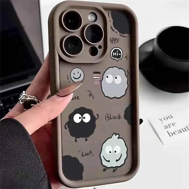 TSP107 Cute Phone Cases For iPhone 11, 12, 13, 14, 15, Pro Max, XS, XR, X, 8, 7 Plus, and SE2 - Cartoon Worm Back Cover