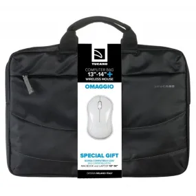 Tucano 13/14 Laptop Bag Wireless Mouse Bundle - Black | BU-BIDEA1314