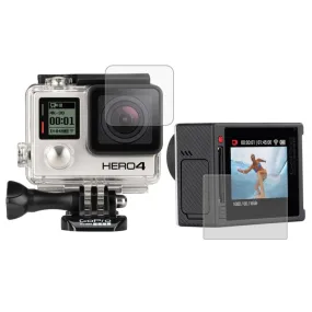 Ultra Clear LCD Screen Protector   Housing Glass Lens Protector Film for GoPro HERO4 Silver Camera