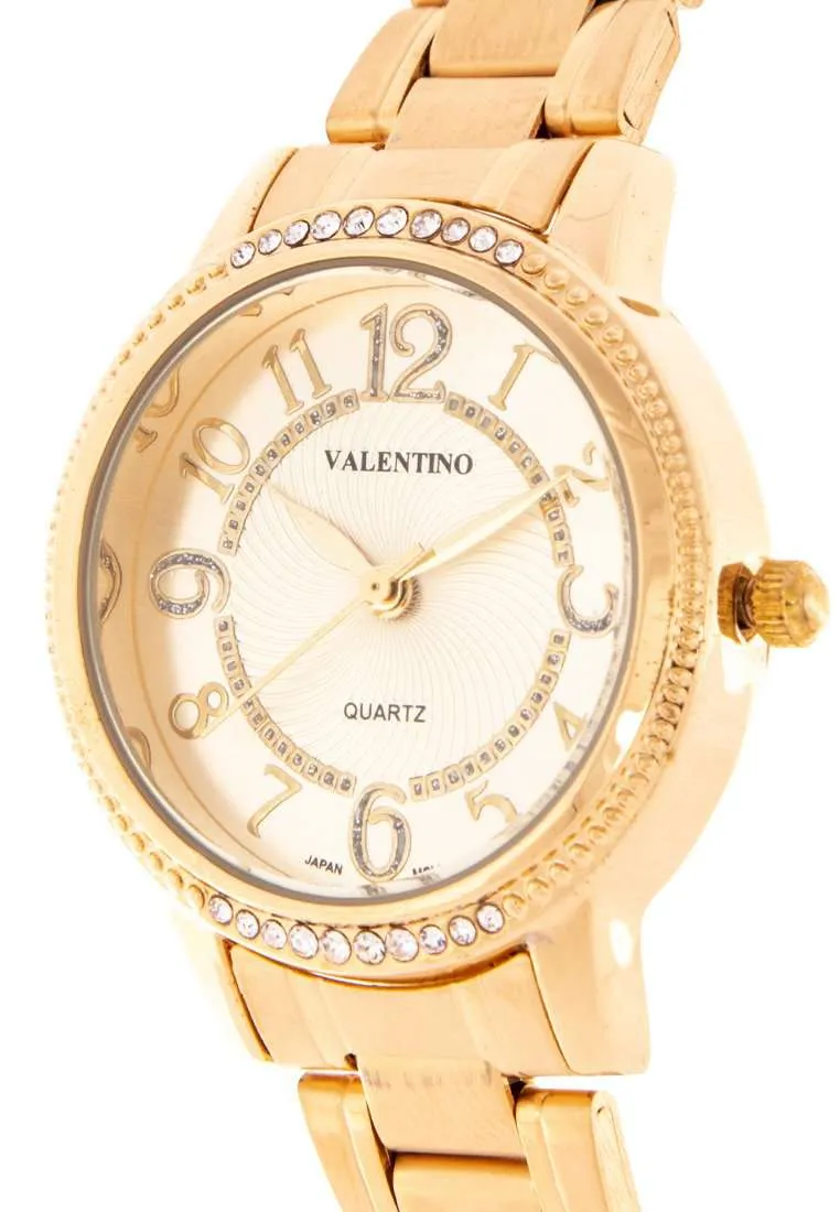 Valentino 20122199-GOLD DIAL Gold Stainless Steel Watch for Women