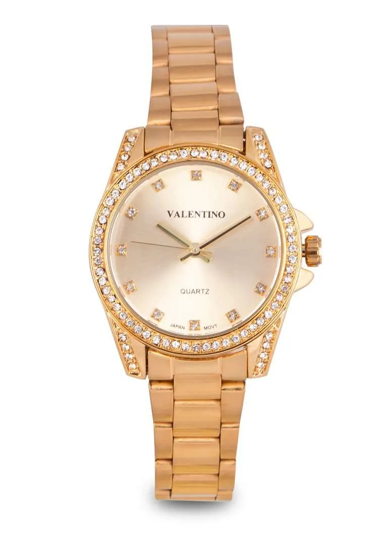 Valentino 20122289-GOLD DIAL Gold Stainless Steel Watch for Women