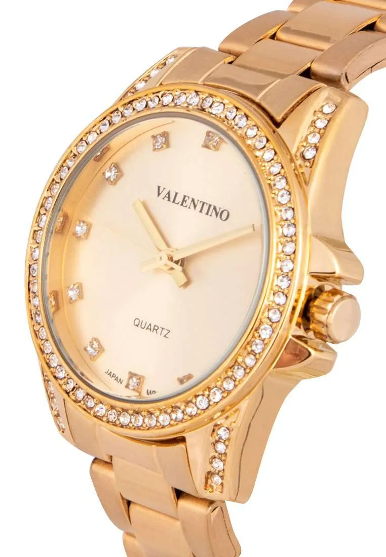 Valentino 20122289-GOLD DIAL Gold Stainless Steel Watch for Women