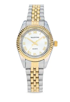 Valentino 20122403-TWO TONE - SILVER DIAL Stainless Steel Strap Analog Watch for Women