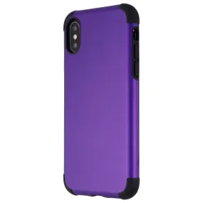 Verizon Slim Hard Case for Apple iPhone Xs and iPhone X - Matte Purple/Black