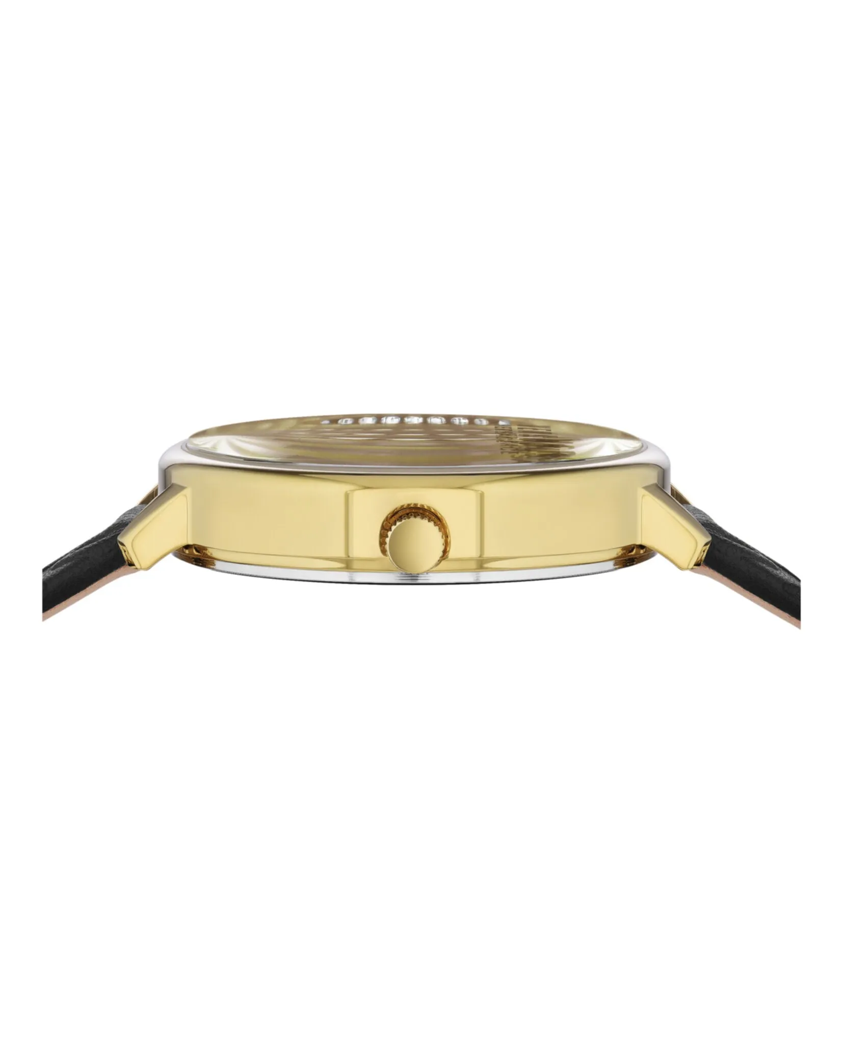 Versus Versace La Villette Crystal Leather Watch