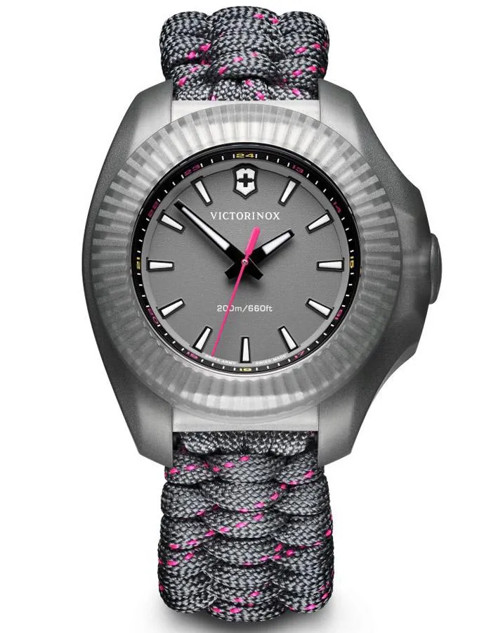 Victorinox Swiss Army Womens INOX V - Stainless Steel - Grey Paracord Strap