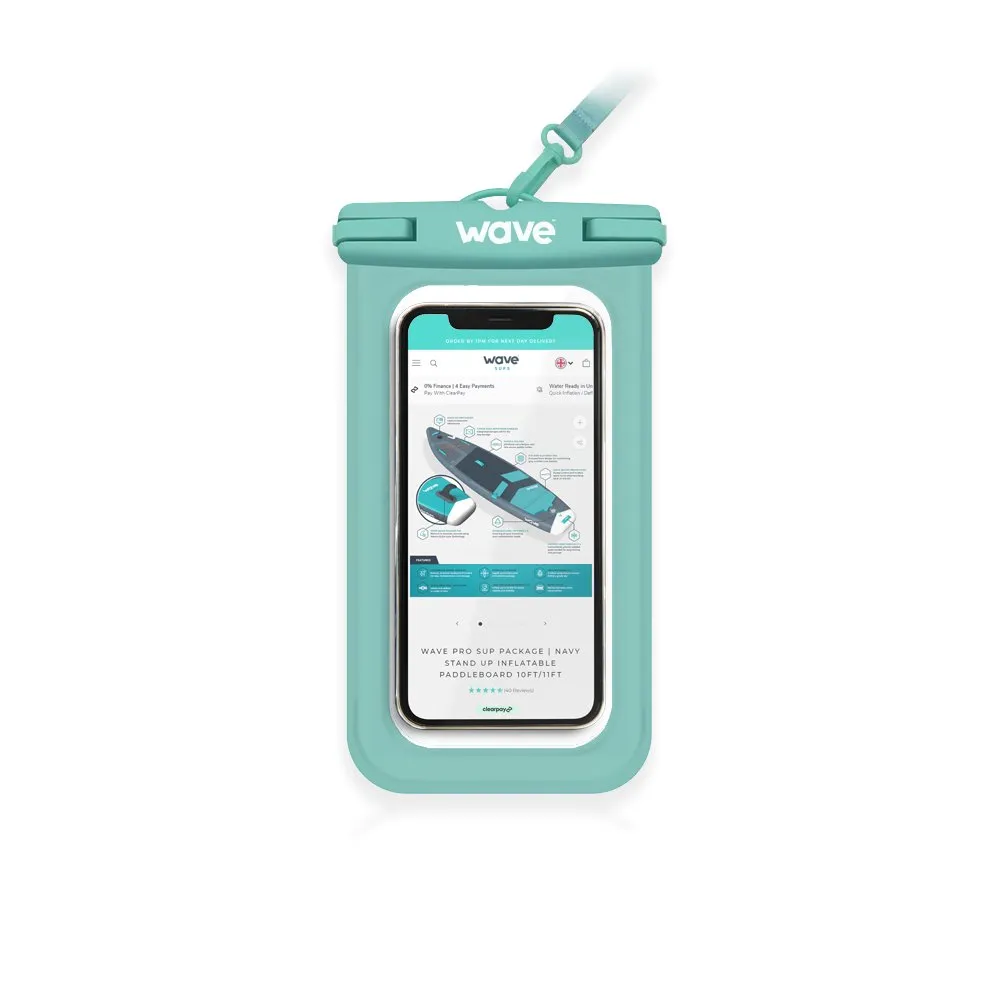 Waterproof Phone Cover | Aqua Green