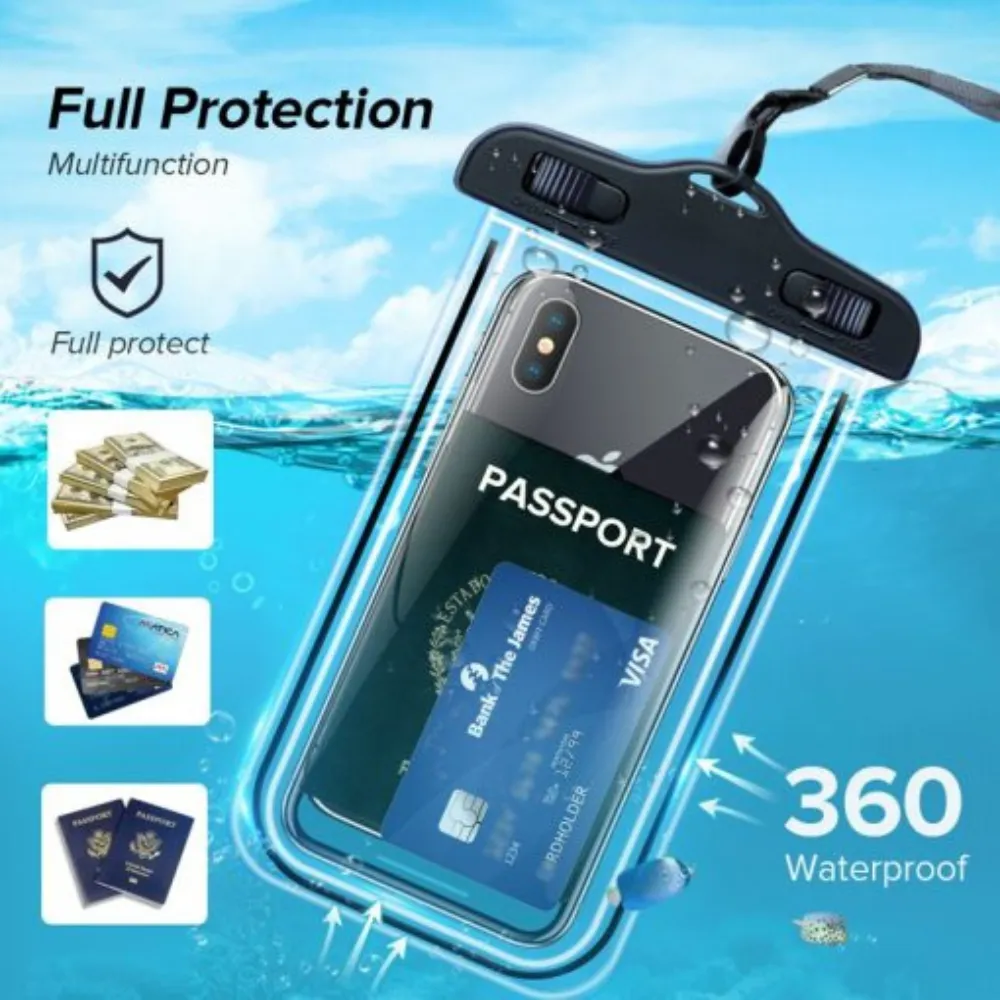 Waterproof Phone Dry Bag up to 6.7" Inner size: 16,5 x 8,5 cm