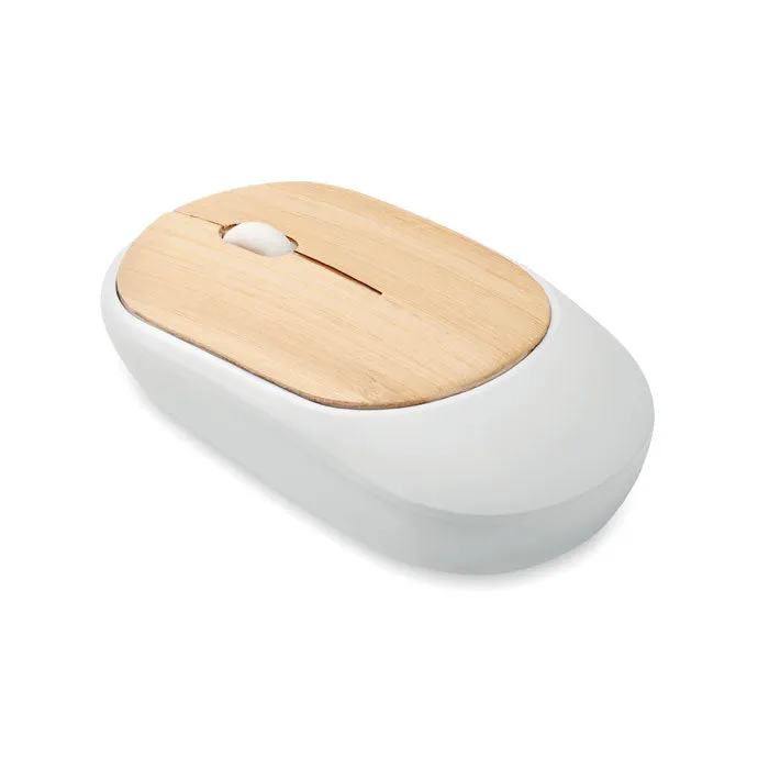 Wireless Mouse In Bamboo | CURVY BAM - MO2085