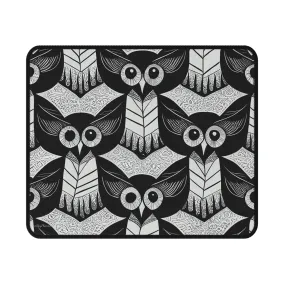 Wise Owl Pattern Mouse Pad #1