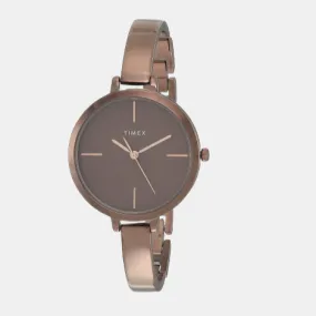 Women's Brown Analog Stainless Steel Watch TWEL12814