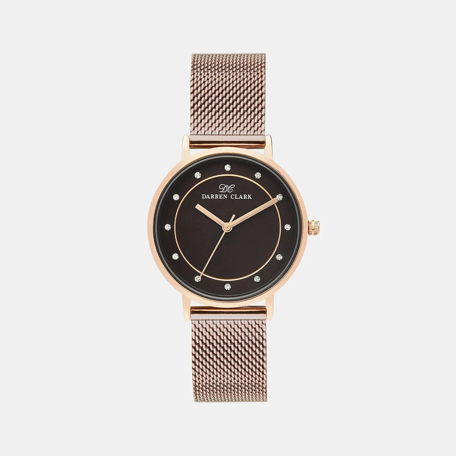 Women's Rose Gold Analog Brass Watch 2005H-E0306