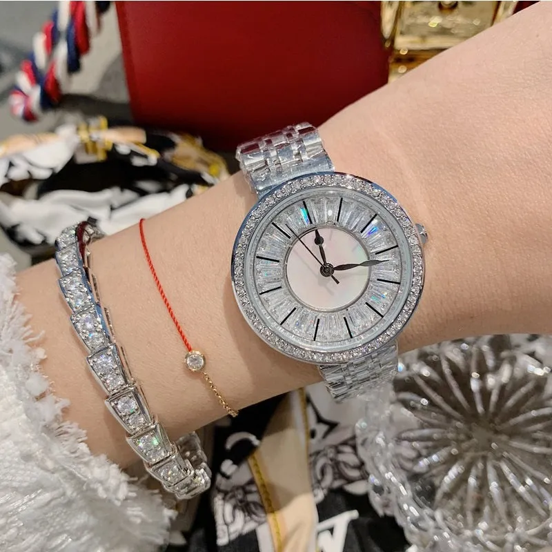 Women's watch diamond ultra-thin dial stainless steel strap elegant watch