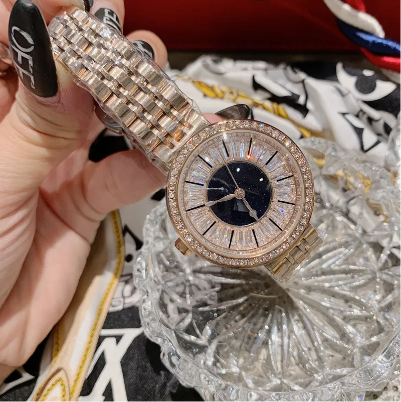 Women's watch diamond ultra-thin dial stainless steel strap elegant watch