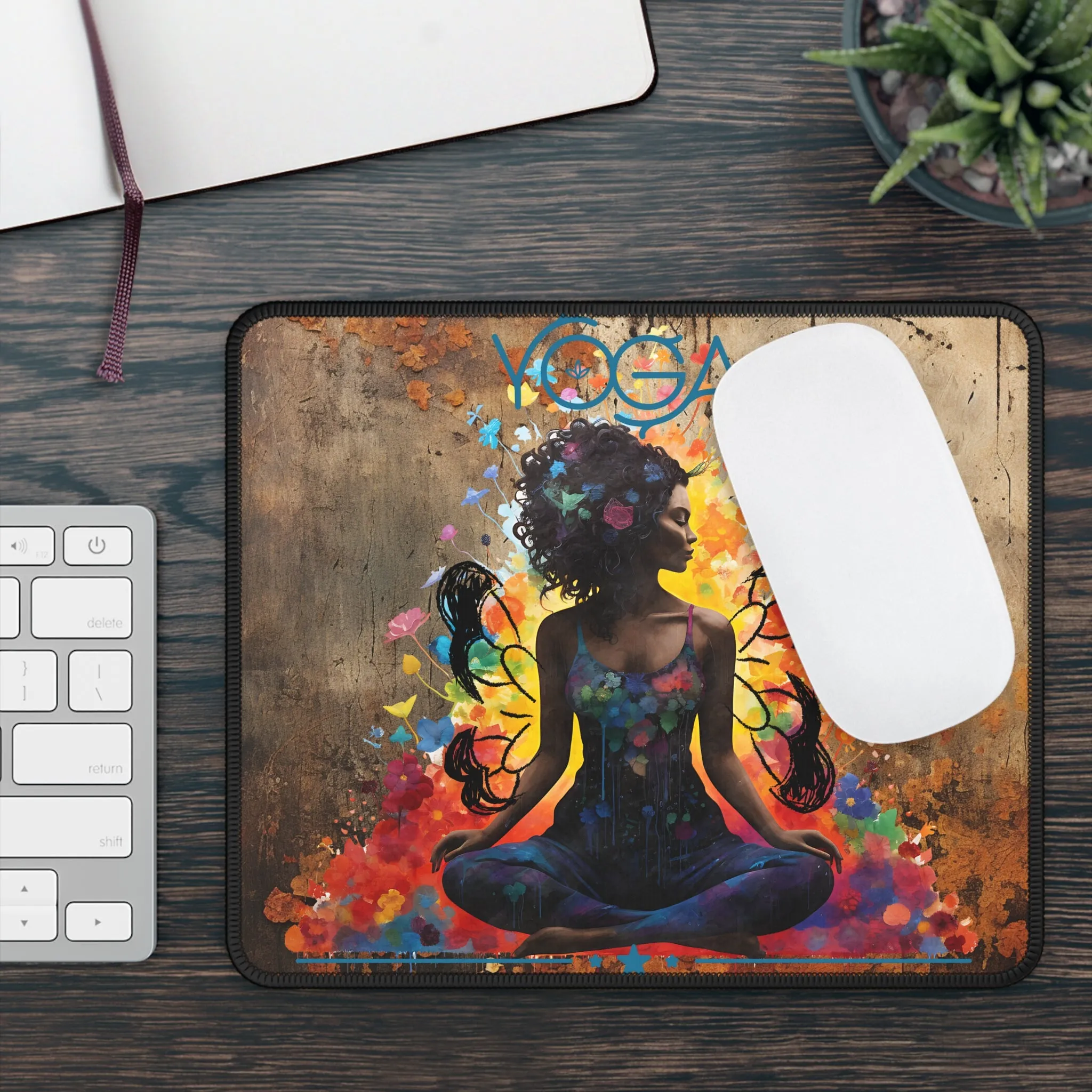 Yoga Mouse Pad,Unique Gift For Meditation And Yoga Lover, Cute Yoga Mouse Pad, Mindful Yoga Gift, Yoga lover Mouse Pad, Yoga Instructor Gift, Gift For Yoga lovers, Gift For Yogi.