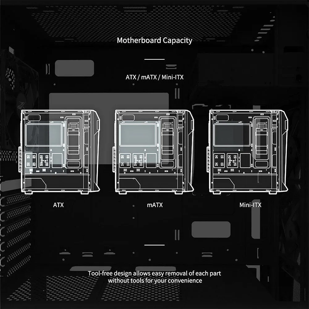 Zalman Z1 Plus ATX Mid-Tower PC Case w/ 3 x Preinstalled Fans & 5.25 ODD Slot